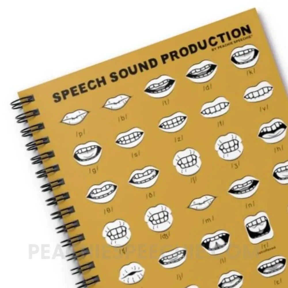 Speech Sound Production Notebook With Illustrated Mouths