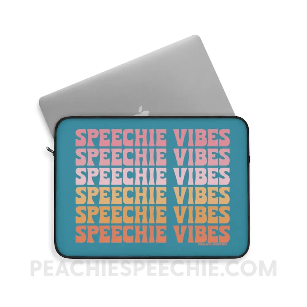 Speechie Vibes Laptop Sleeve - peachiespeechie.com