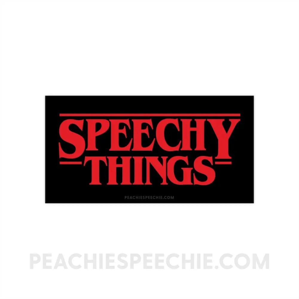 Speechy Things Bumper Sticker - Paper products peachiespeechie.com