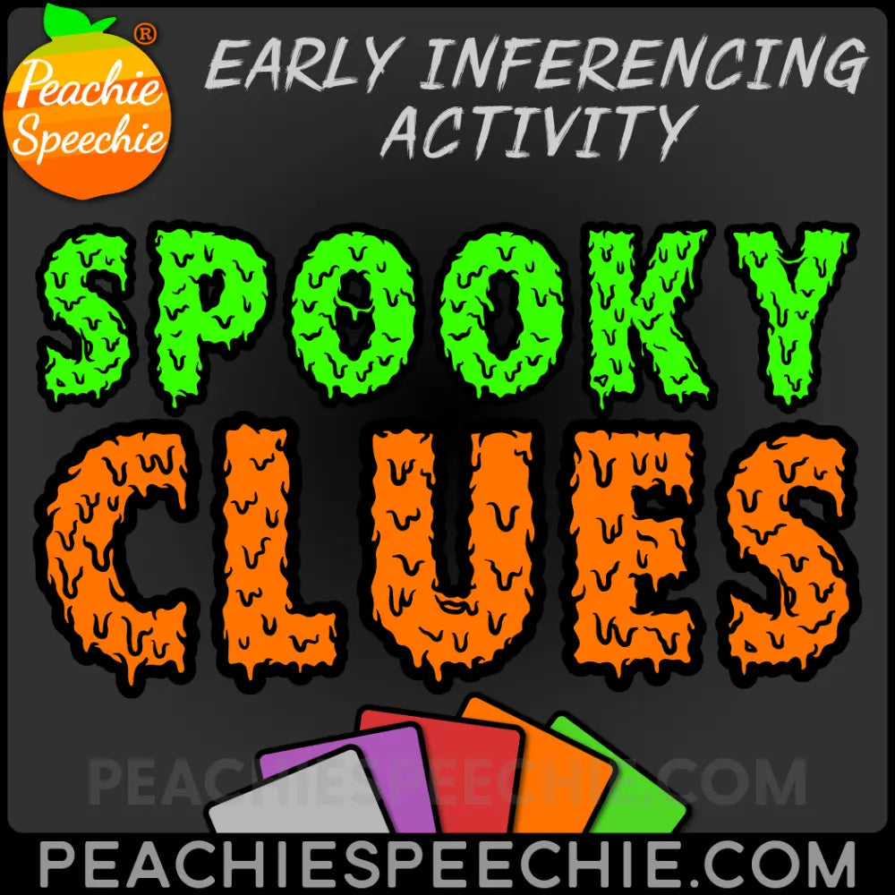 Spooky Clues: Halloween Inferencing - Materials peachiespeechie.com