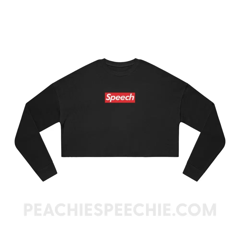 Supreme Speech Soft Crop Sweatshirt - peachiespeechie.com