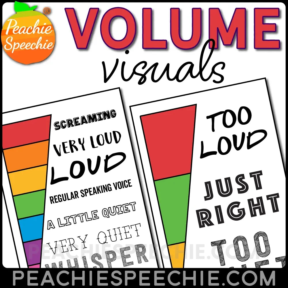 Voice Volume Visual - Materials peachiespeechie.com