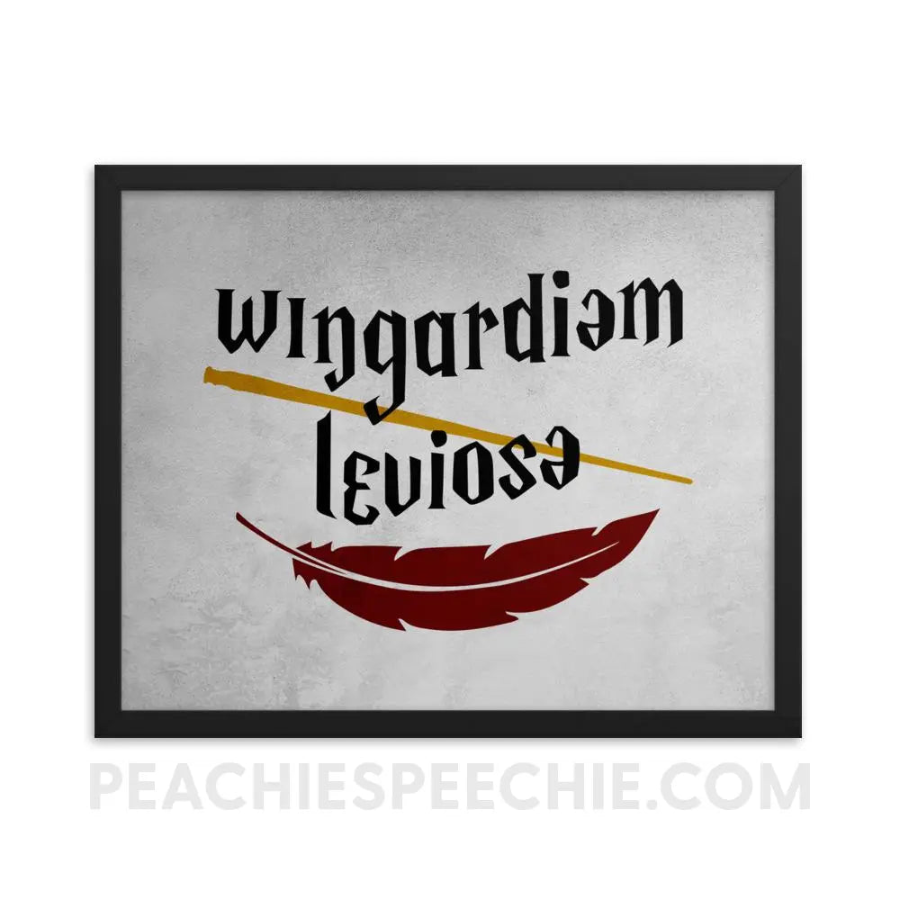 Wingardium Leviosa Framed Poster - 16×20 - Posters peachiespeechie.com