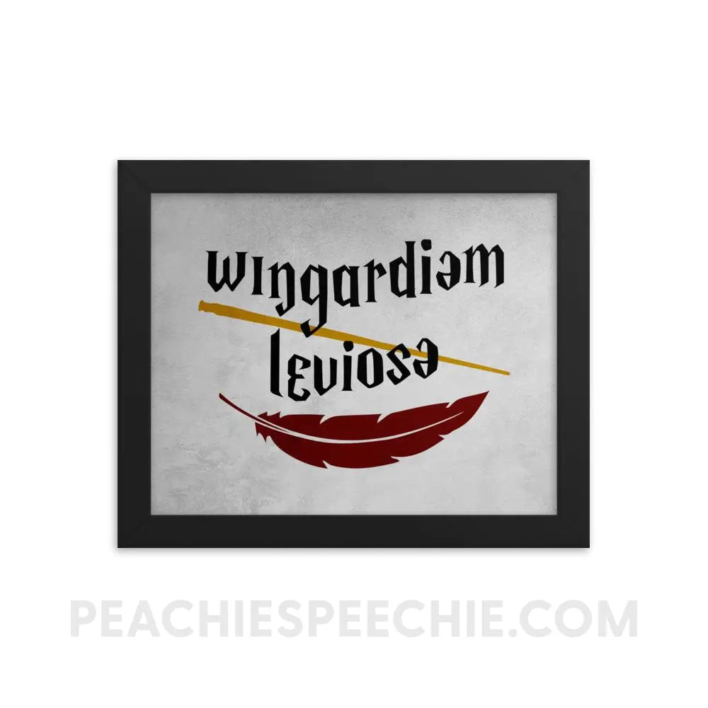 Wingardium Leviosa Framed Poster - 8×10 - Posters peachiespeechie.com